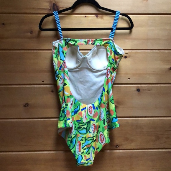 Dorothy Shain Anthropologie Bora Bora Bustier One-Piece Swimsuit NWOT XL - Picture 6 of 15